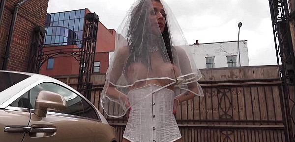  Fucking the bride Evilyn Jezebel in weeding sex and turn her into real cheating hot wife that loves anal - WHORNY FILMS